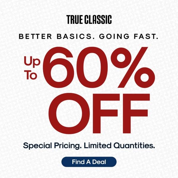 Up To 60% Off Select Styles