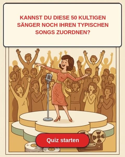 Nur echte Musikfans können alle 50 dieser legendären Sänger zuordnen 🎵