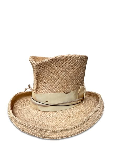 Mixed Media Madhatter Straw Top Hat