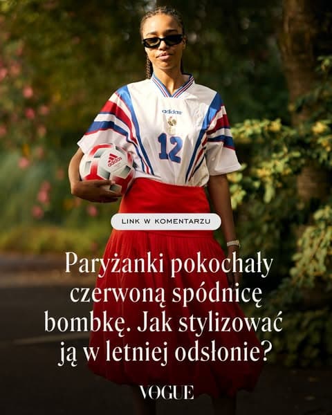 Paryżanki pokochały czerwoną spódnicę bombkę. Jak stylizować ją w letniej odsłonie?