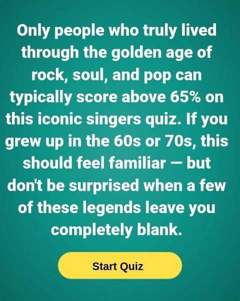 Only People Who Grew Up In The 60s Can Ace This Singers Quiz