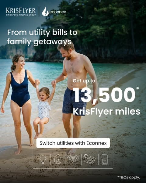 Switch & Earn up to 13,500* KrisFlyer miles