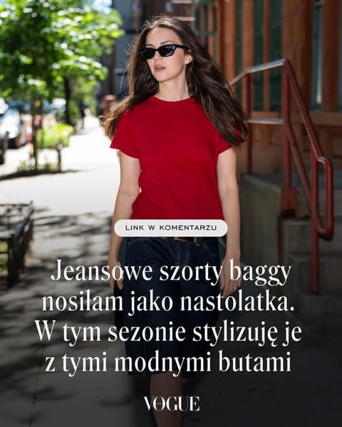 Jeansowe szorty baggy nosiłam jako nastolatka. W tym sezonie stylizuję je z tymi modnymi butami