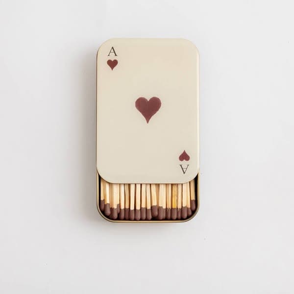 Matches in Tin Ace of Hearts