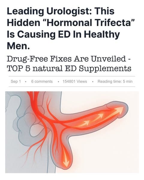 Urologist Reveals: TOP 5 Natural Supplements That Reverse ED Naturally