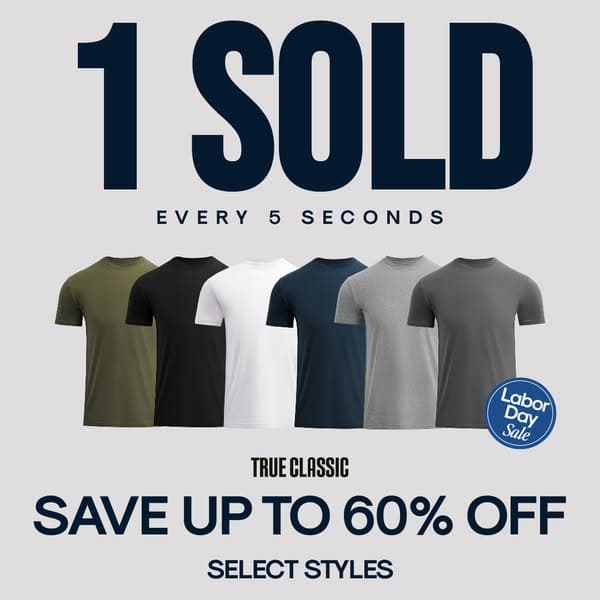 Up To 60% Off Select Styles