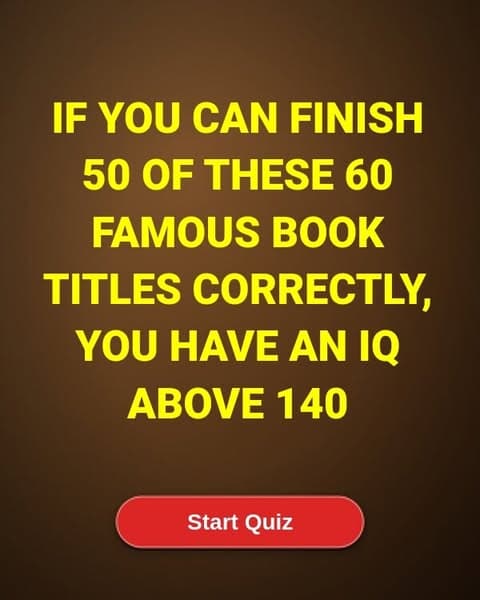 Think You Know Classic Books? This 60-Title Quiz Separates Readers From Everyone Else