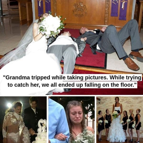 35+ Comically Awkward Wedding Photos That Make Us Feel For The Bride And Groom