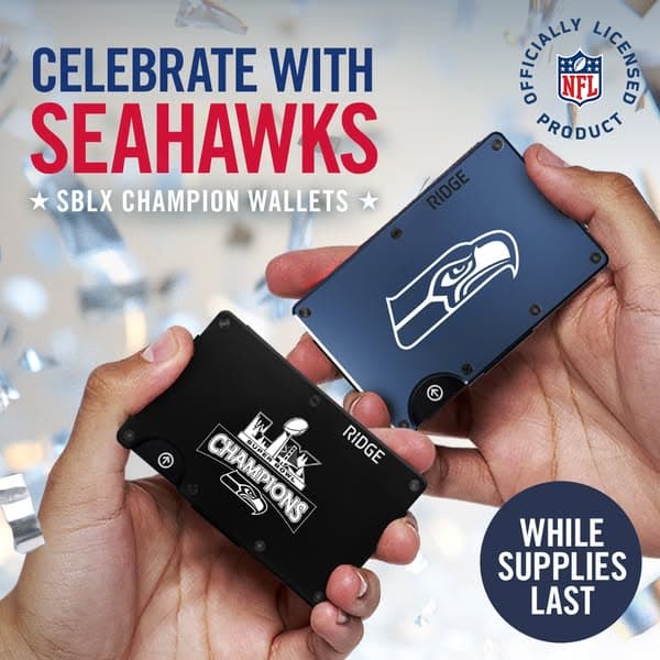 Seahawks Super Bowl Champions Ridge Wallet