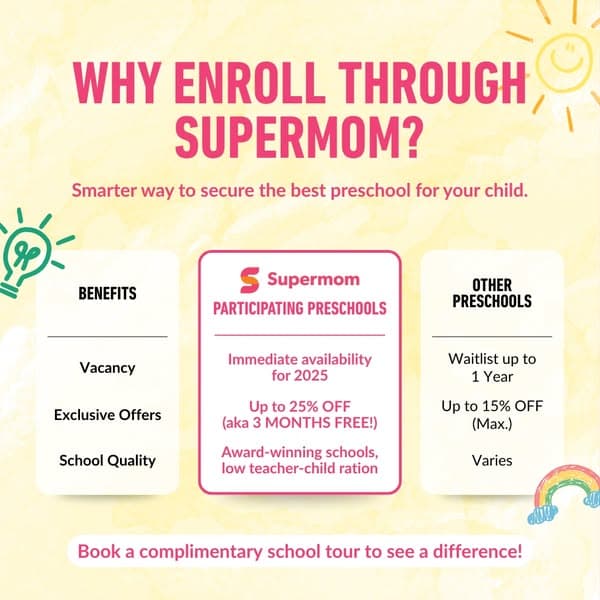 Save with Supermom’s Preschool Scholarship worth up to $7,500