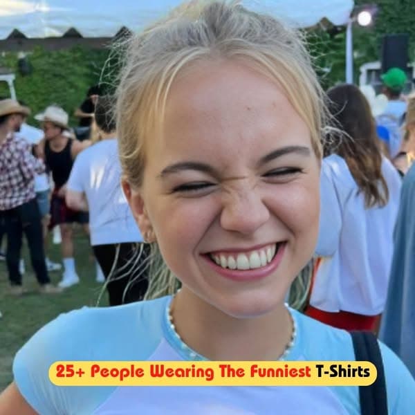 25+ People Wearing The Funniest T-Shirts