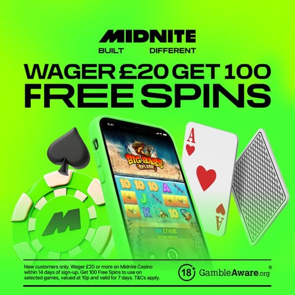 🏆 Bet £20, claim 100 Free Spins!*