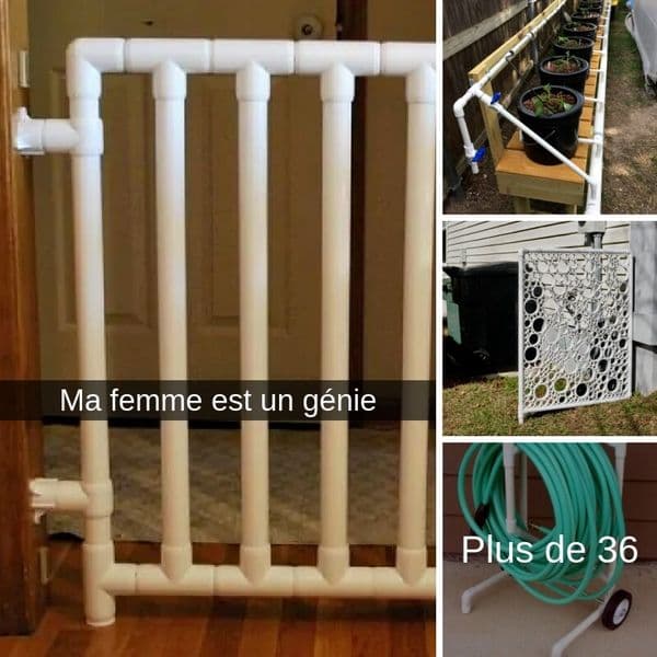 Plus de 38 façons brillantes d'utiliser des tuyaux en PVC pour le bricolage dans la maison