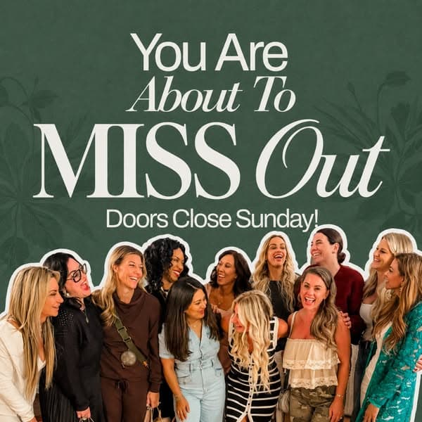 Doors Closing Soon! Starts TODAY at 7pm CT