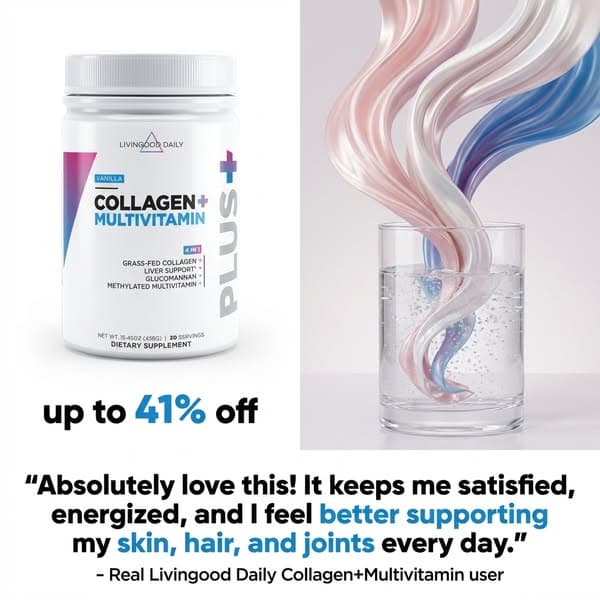 Up To 41% OFF The Livingood Daily Collagen + Multi