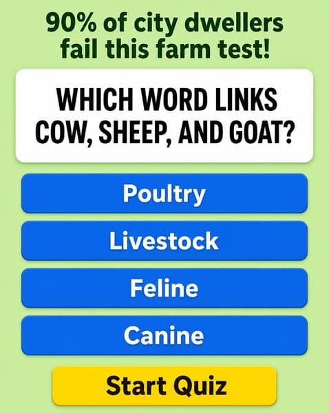 π Only 1 in 10 People Can Ace This Farm Word Trivia
