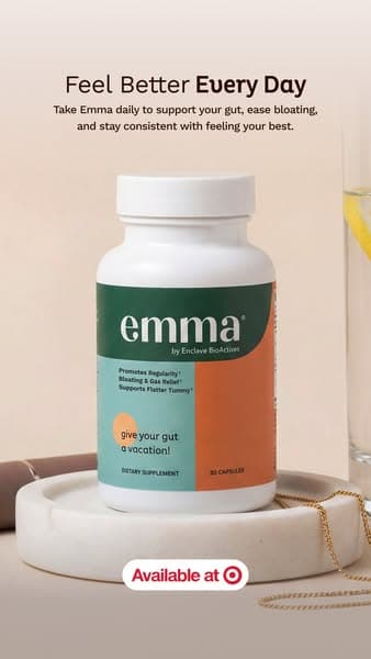 Emma Relief Daily Digestive Supplement Capsules - 30ct