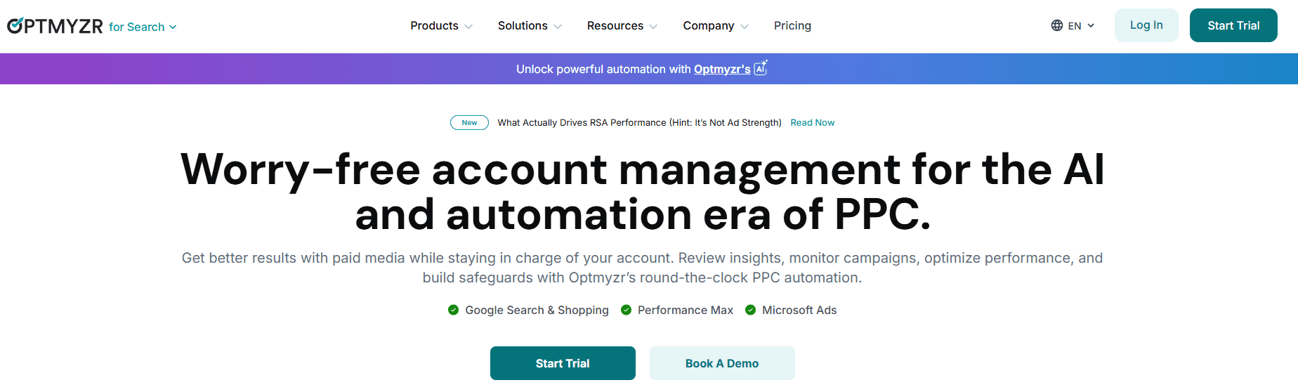 Optmyzr for budget and bid management