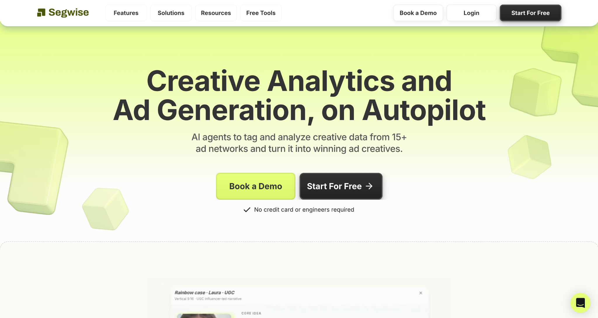 Segwise homepage