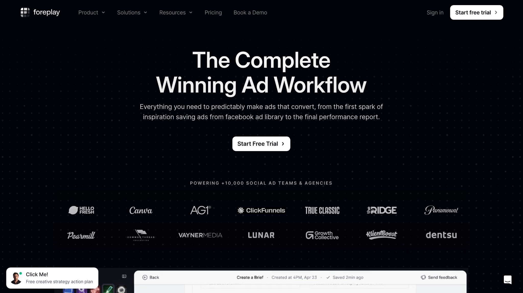 Foreplay homepage