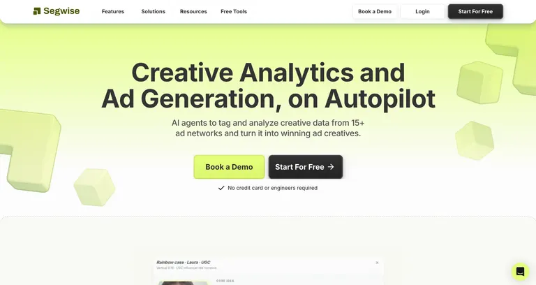 Segwise homepage