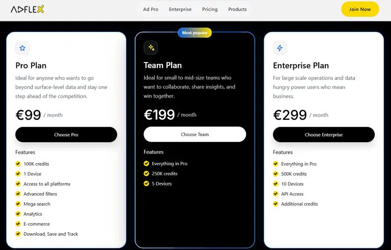 AdFlex pricing