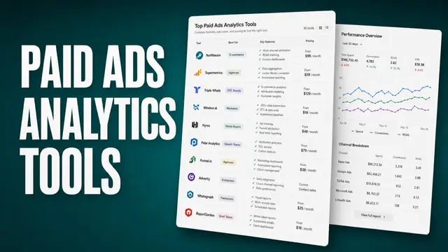 10 Best Paid Ads Analytics Tools in 2026, by Use Case