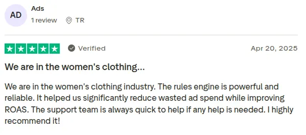 Birch review on Trustpilot by Ads.