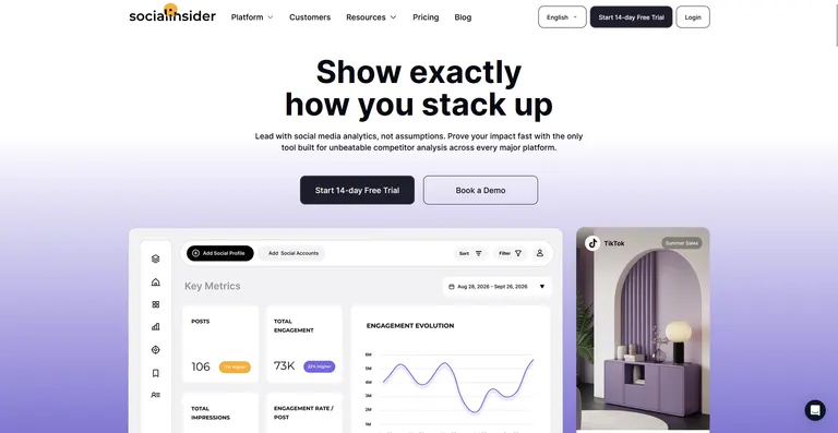 Socialinsider homepage